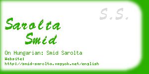 sarolta smid business card